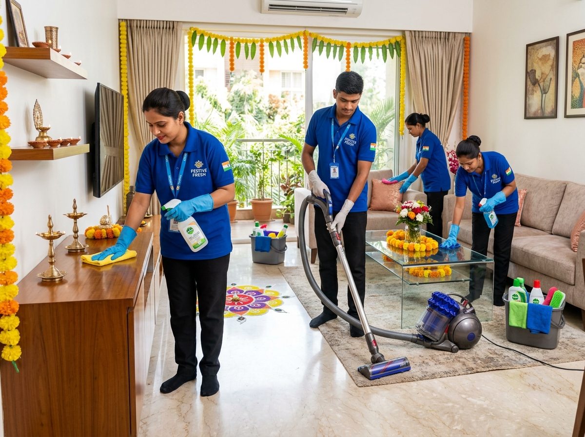 Professional Sanjay Cleaning Services Team in action